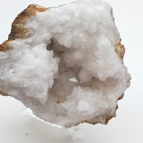 Clear Quartz Geode Druzy  Raw Crystal Cluster Perfect Shelf Desk Top Smaller Siz - Picture 4 of 8